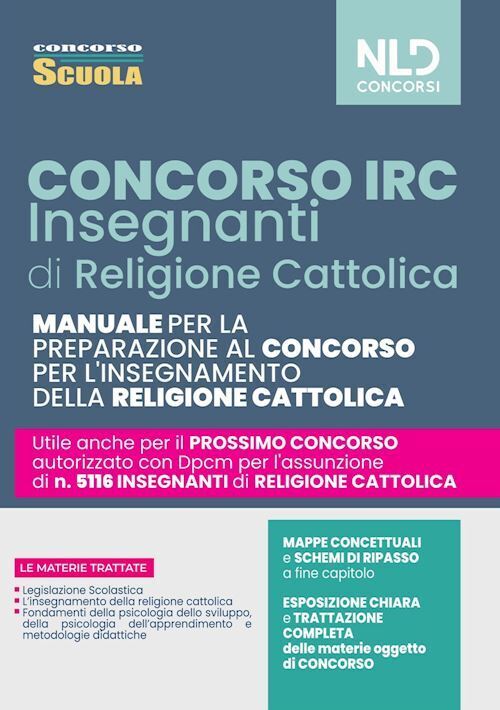 CONCORSO IRC. INSEGNANTI RELIGIONE CATTOLICA.  - DE SANTIS G. (Curatore) - NLD