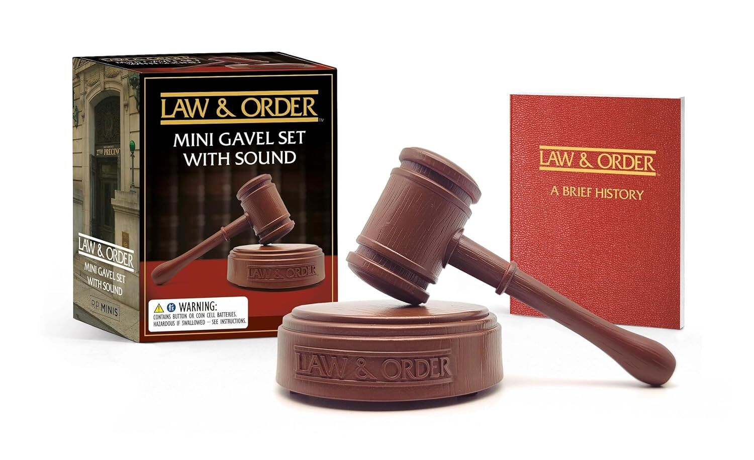 9780762482719 Law & Order: Mini Gavel Set With Sound - Chip Carter,Nbcuniversal