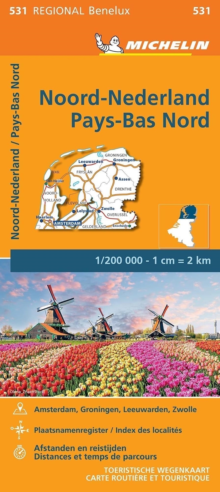 Libri Michelin - Netherlands North - Michelin Regional Map 531