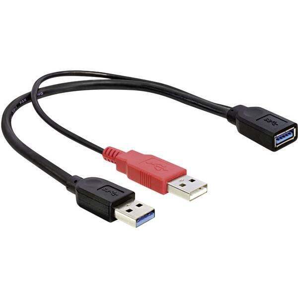 Delock usb 3 0 cavo a y 1x spina presa m nero