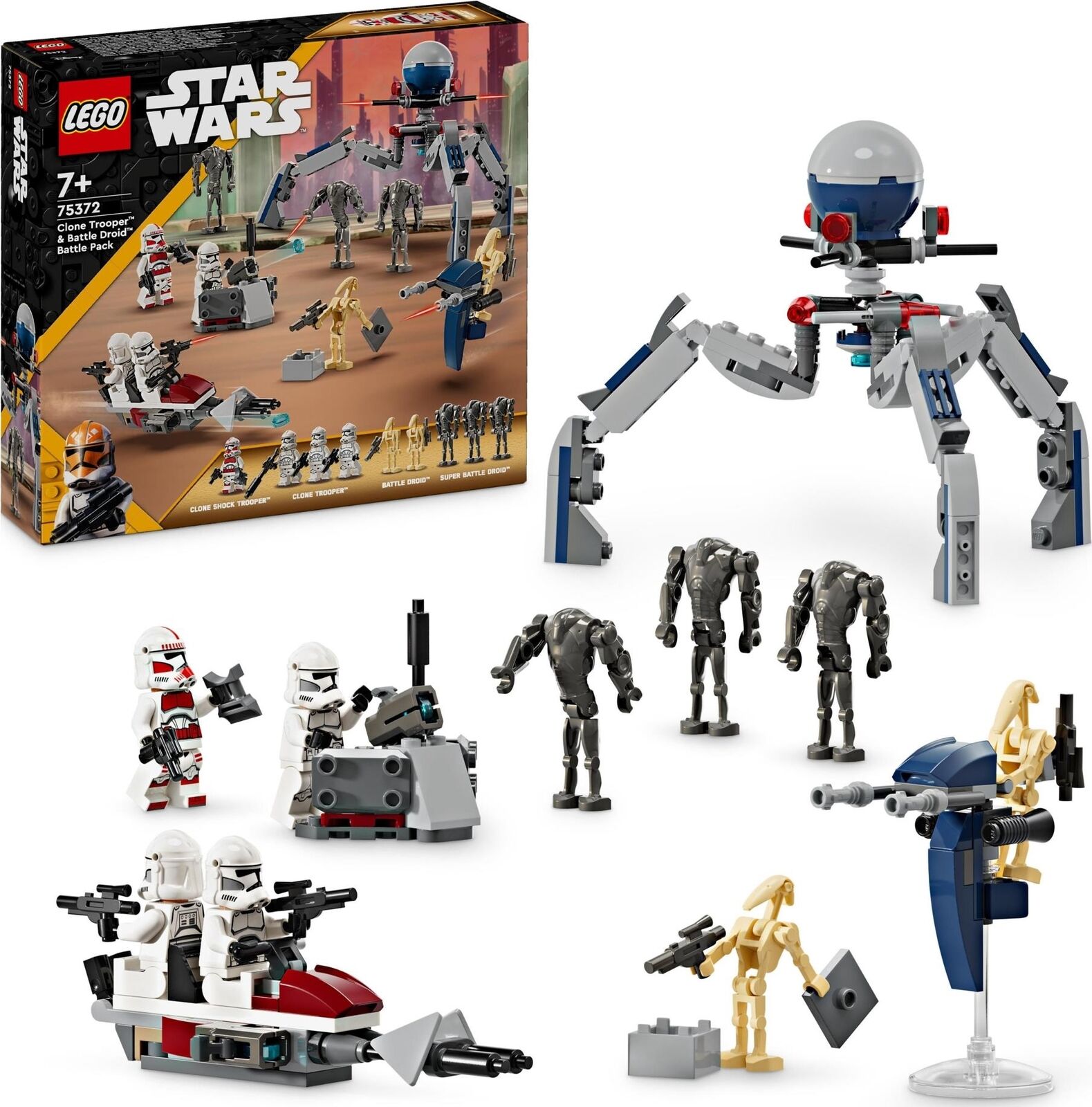 Merchandising Star Wars: Lego 75372 - Battle Pack Clone Trooper E Battle Droid
