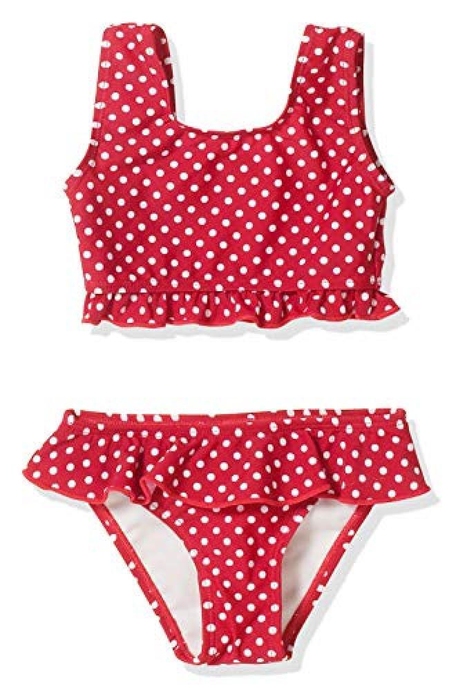 (TG. 134/140 cm) Playshoes UV-Schutz Bikini Punkte, Rosso (Rot (8 Rot), FR : 9 A