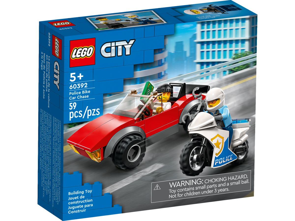 Merchandising Lego: 60392 - City Police - Inseguimento Sulla Moto Della Polizia