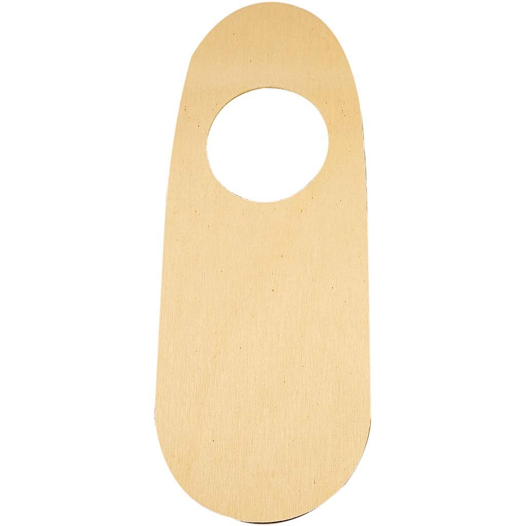 T?rschild Mit Loch H 25 Cm B 10 Cm 1 Stck. Sperrholz NUOVO