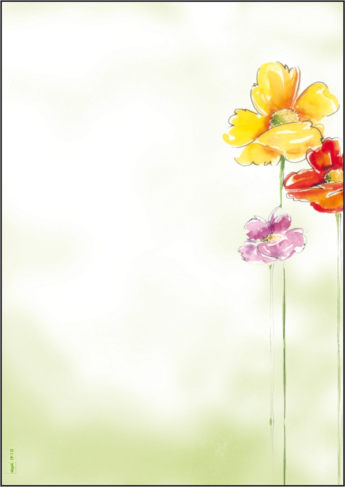 sigel Motiv-Papier Spring Flowers ACC NUOVO