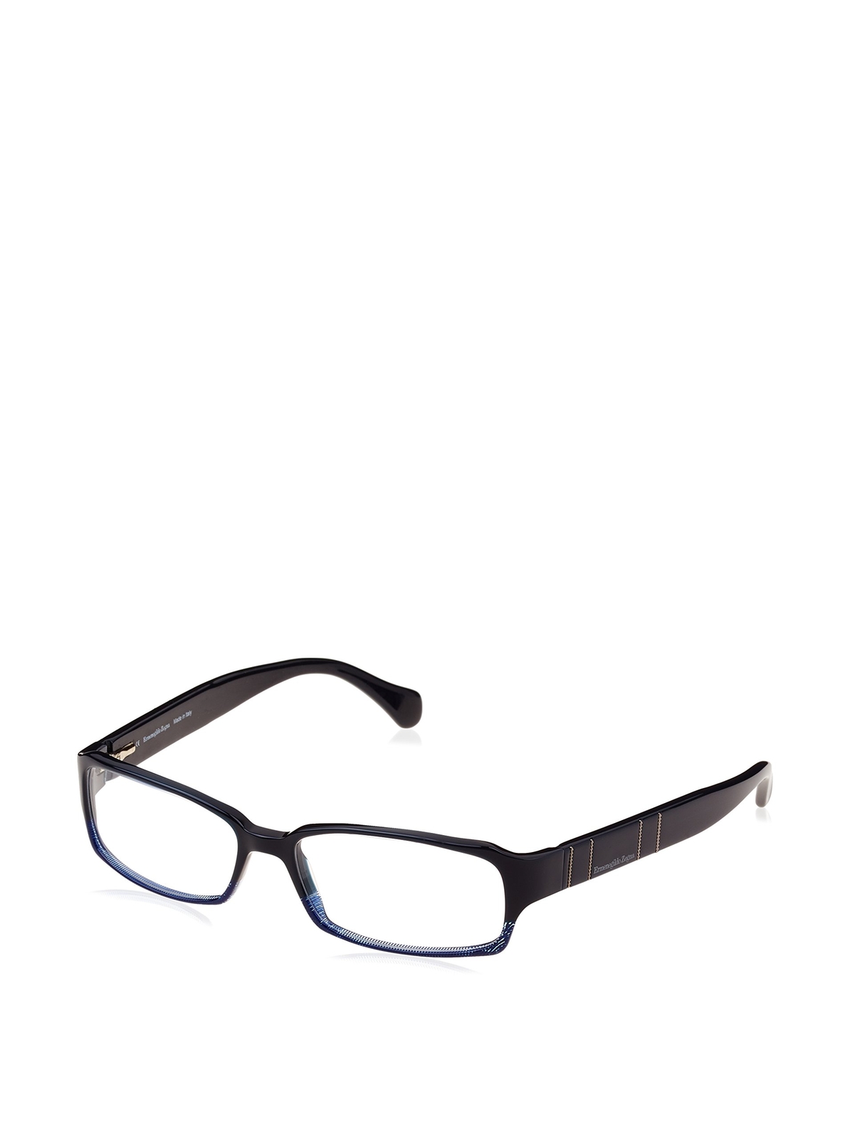 Unisex`Spectacle Frame Ermenegildo Zegna Vz3504-09M Ø 51 Mm Blue NUOVO