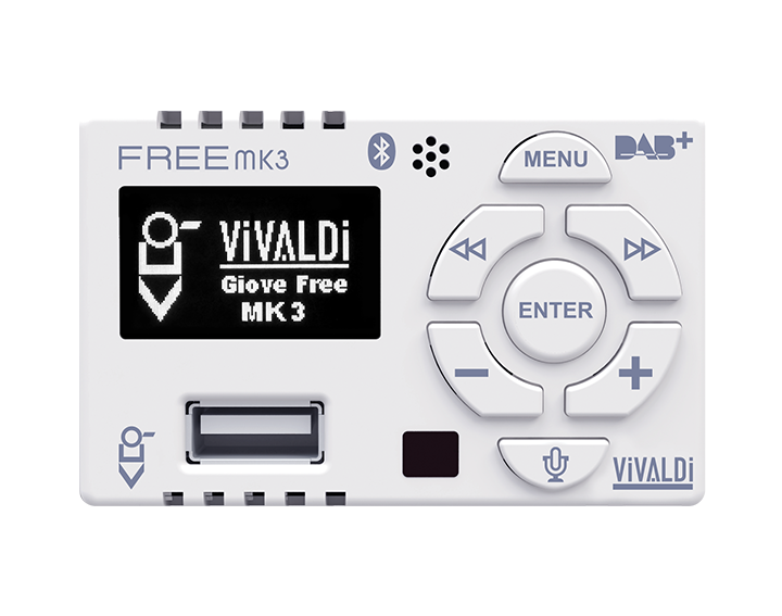 Vivaldi Giove_Hifi 25+25W Btiwhite+Dab ( VILLANI cod. FREEMK3.W )