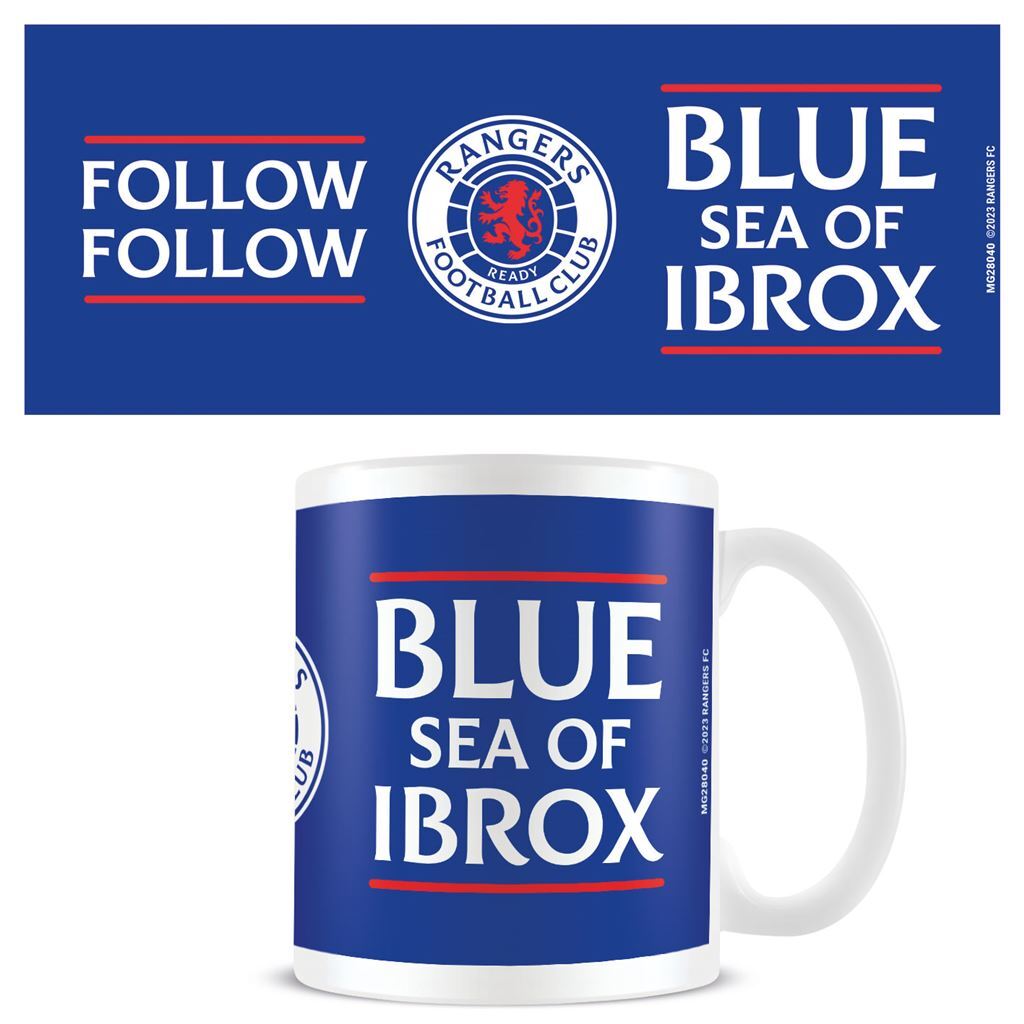 Rangers Fc (Club Crest) White Pod Mug MUG NUOVO