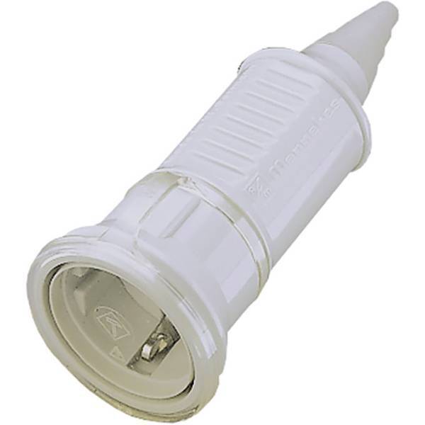 Mennekes 10751 presa di sicurezza plastica 230 v bianco ip44