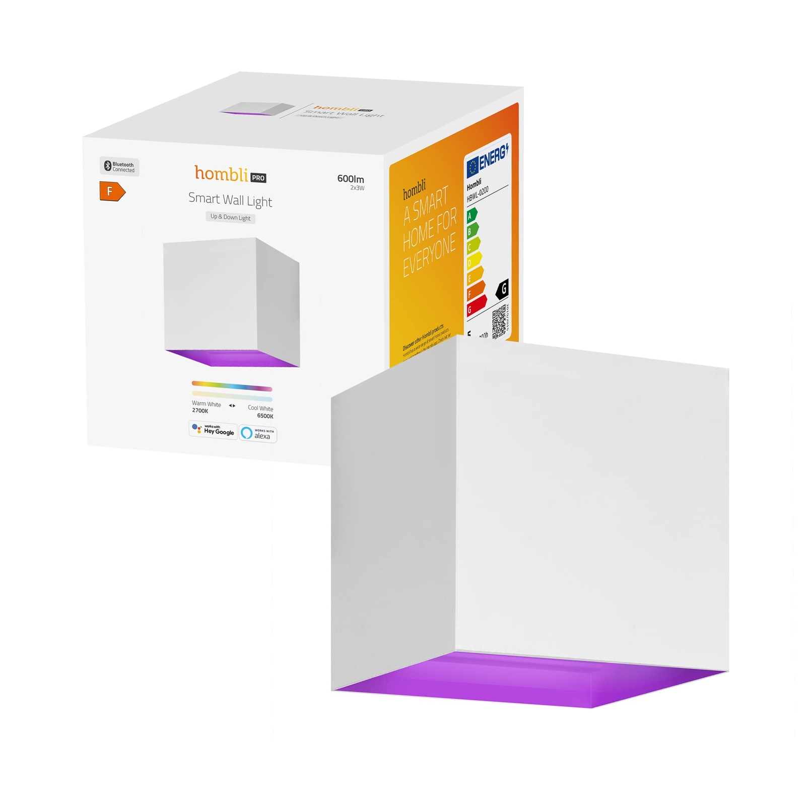 `Hombli - Smart Outdoor Wall Light V2, White` ACC NUOVO