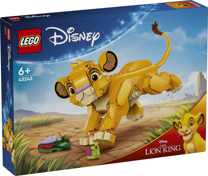Merchandising Lego: 43243 - Disney Classic - Simba, Il Cucciolo Del Re Leone