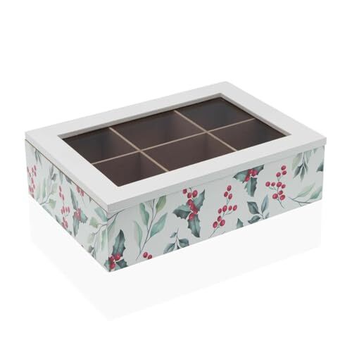 Box For Infusions Versa Acebo Wood 17 X 7 X 24 Cm NUOVO