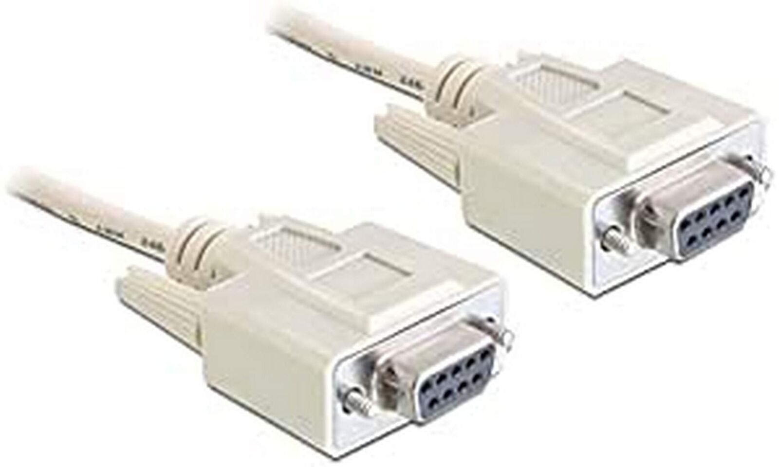 DELOCK Nullmodemkabel D-Sub9 -> D-Sub9 Bu/Bu 5.00m NUOVO