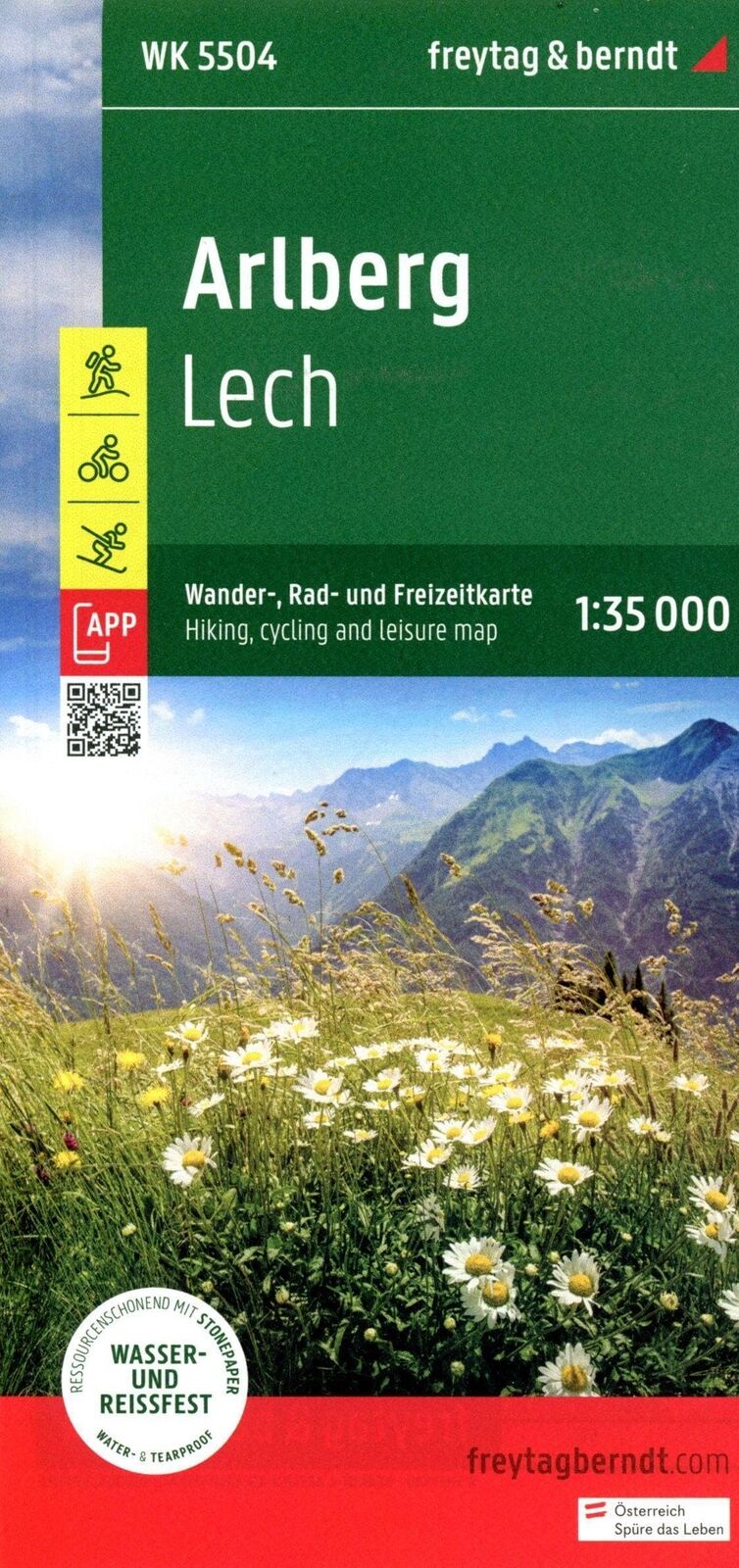 Arlberg Lech Hiking Cycling Leisure Map NUOVO