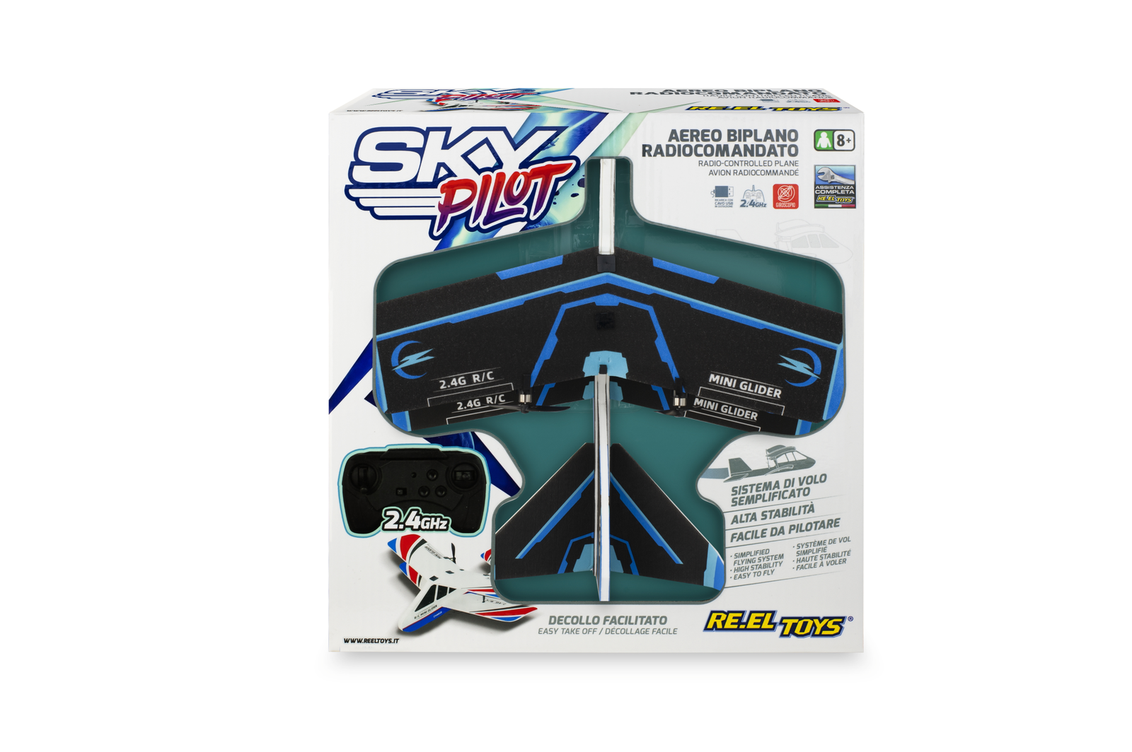Merchandising Reel Toys: Sky Pilot - Rc Airplane 2.4 Ghz With Lights. Very Easy