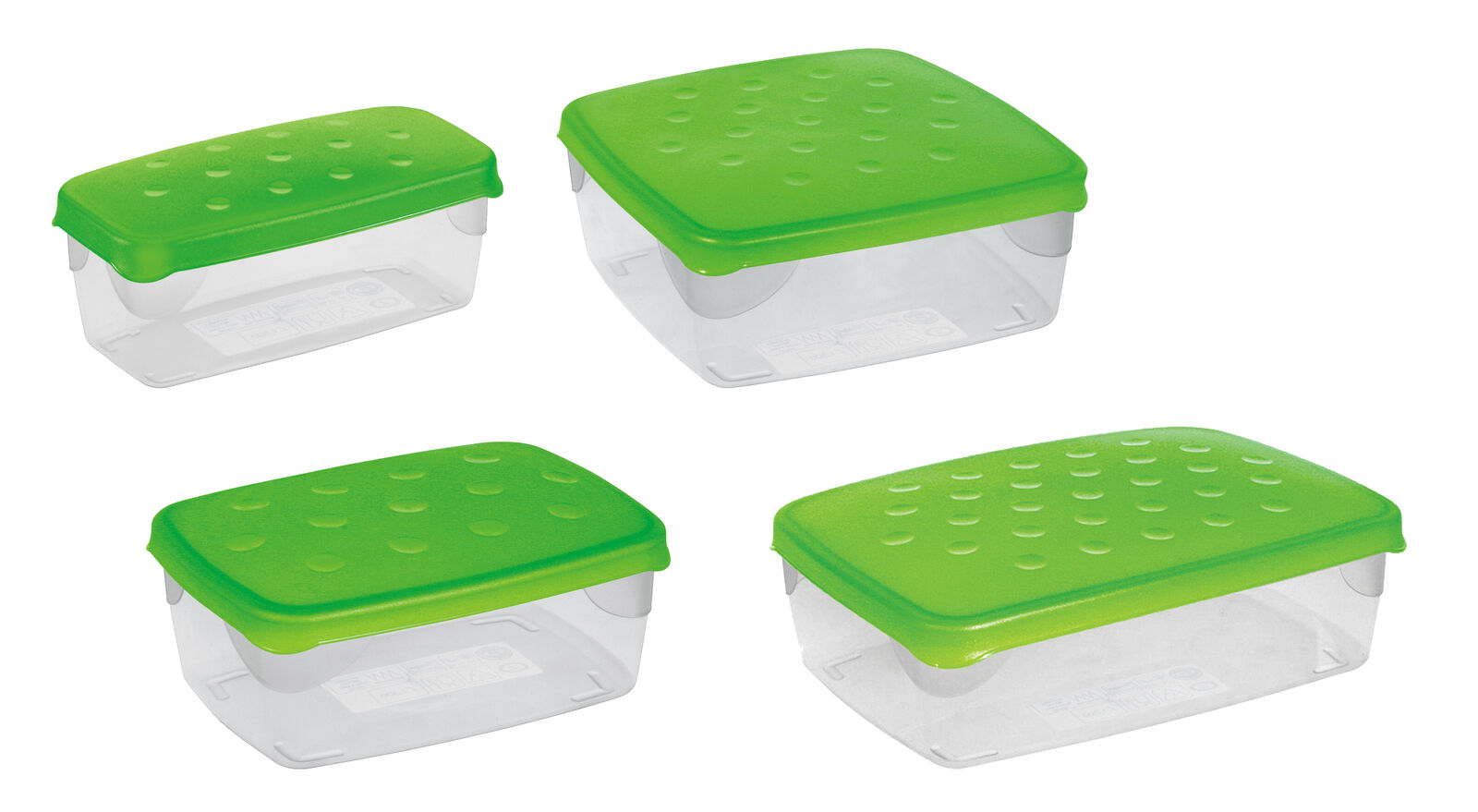 Contenitore freezer-microonde cm. 20x15x8 h lt. 1,3 mod. medio -
