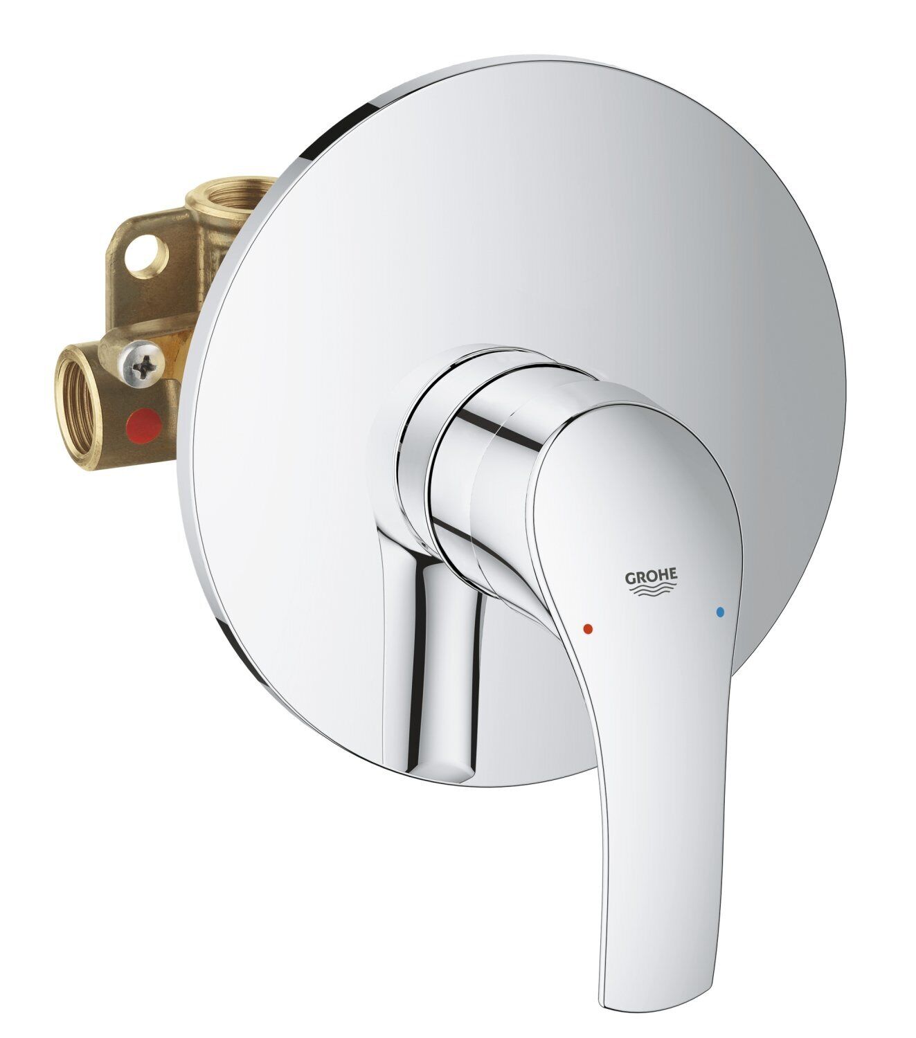 Miscelatore Doccia Grohe Bagno Parete Rubinetto Monocomando 33556002 Eurosmart