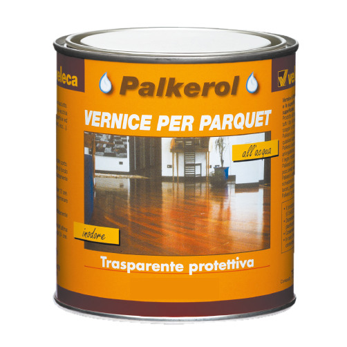 VELECA VERNICE TRASPARENTE ALL'ACQUA TRATTAMENTO PARQUET LEGNO LUCIDA PALKEROL
