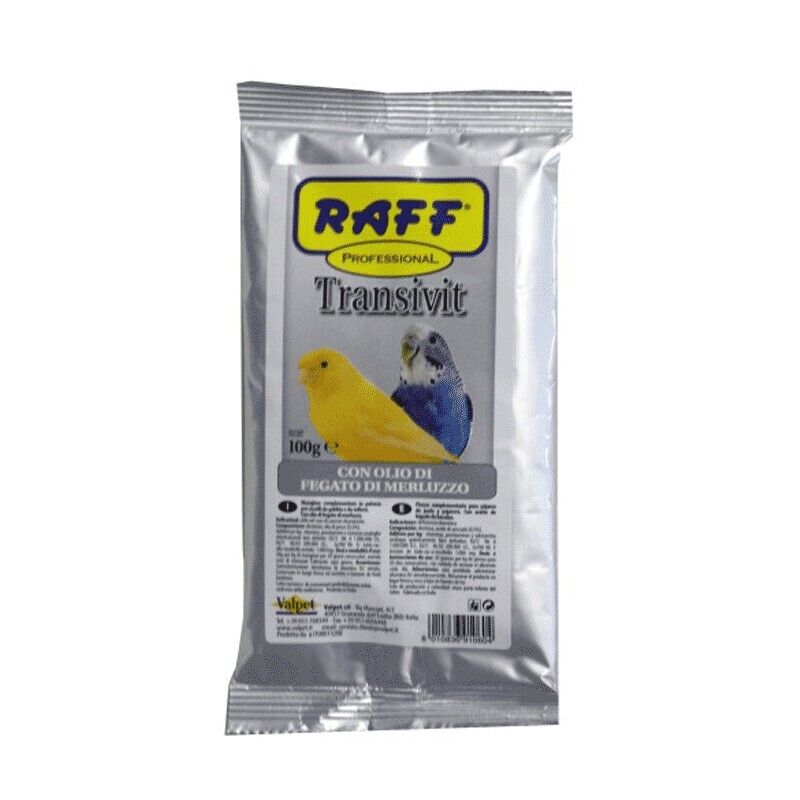 RAFF Transivit Integratore Vitaminico Concentrato 100g in Polvere per Uccelli