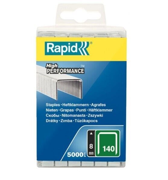 Lotto 5000 Graffette 140 Acciaio Galva Robusto Misura 8 MM Rapid Graffette