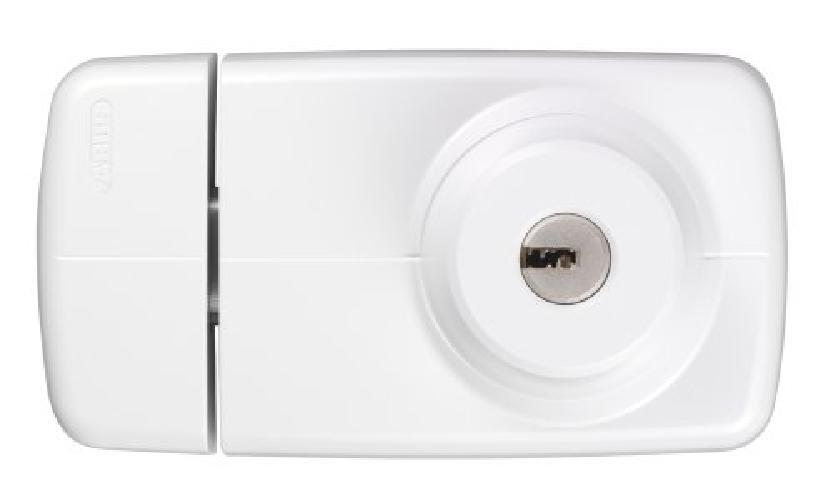 Abus 532733 7025 W - Serratura per porta con cilindro interno ed esterno, colore