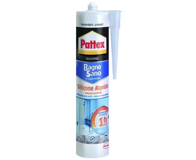 SILICONE BAGNO SANO RAPIDO TRASPARENTE 290 ML TRASPARENTE   HENKEL ITALIA S.P.A.