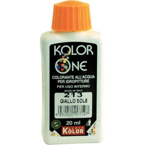 Colorante acqua kolorone 213 giallo sole ml 20 (12 pezzi) Nuovo kolor