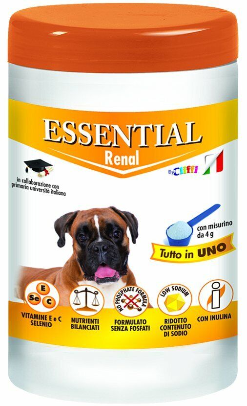 Cliffi Essential integratore per Cane ADULTO RENAL 650 Grammi