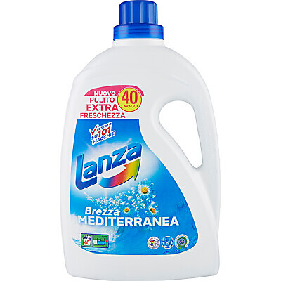 ⬆️LANZA✔️LANZA BREZZA MEDITERRANEA 40 LAVAGGI 2 LITRI DETERSIVO LIQUIDO LAVATRIC