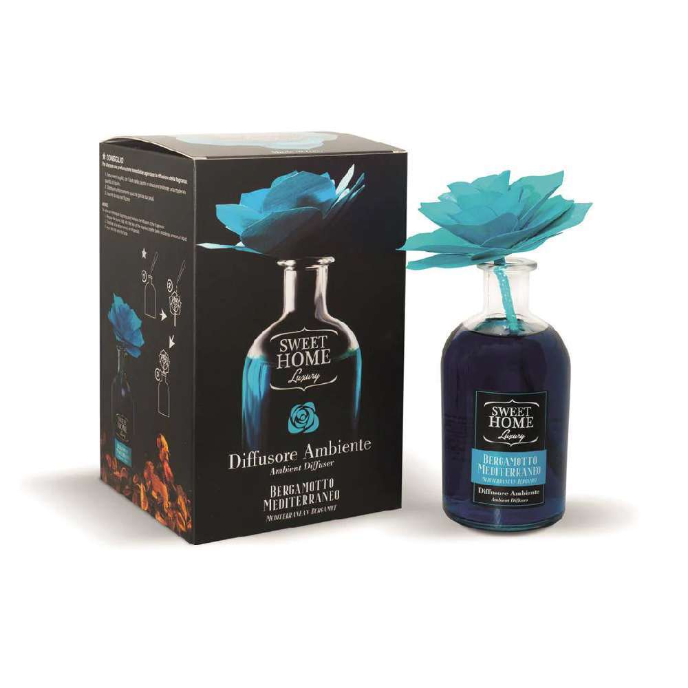 Sweet Home Luxury Profumatore Ambiente Con Fiore Bergamotto Mediterraneo 250ml