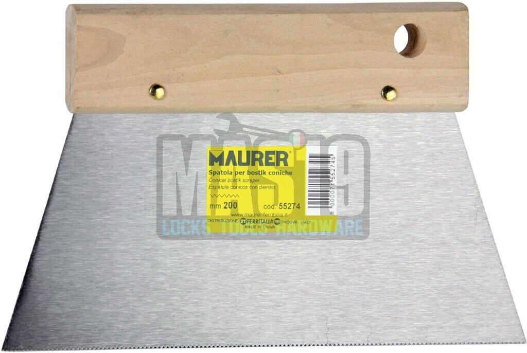 SPATOLA X COLLE A DENTE DI SEGA MM.200 MAURER