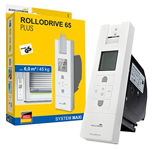 NEW - Schellenberg 22727 ROLLODRIVE 65 Plus/avvolgitore Elettrico, Bianco