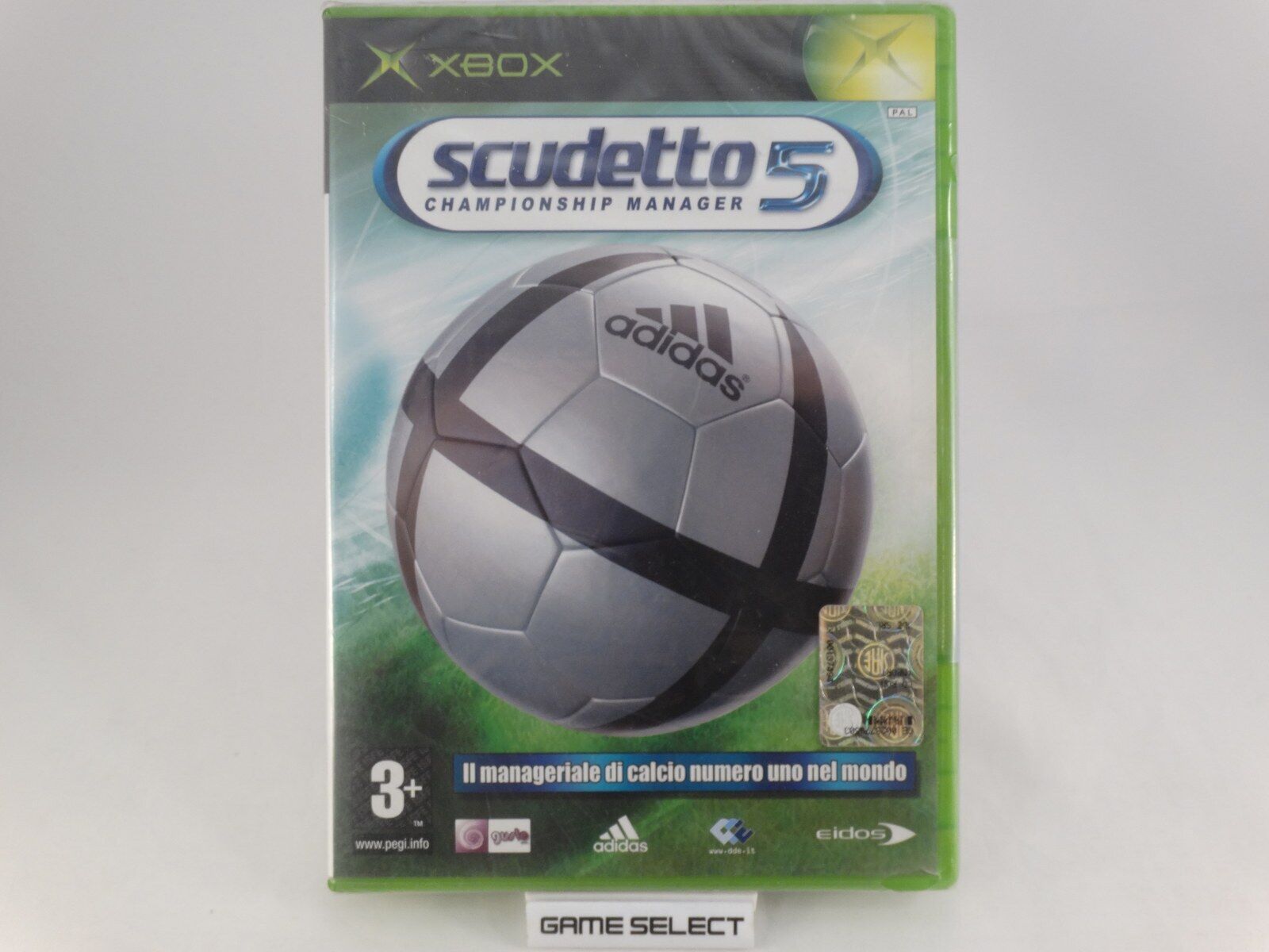 SCUDETTO 5 CHAMPIONSHIP MANAGER FOOTBALL XBOX CLASSIC PAL ITALIANO NUOVO SEALED