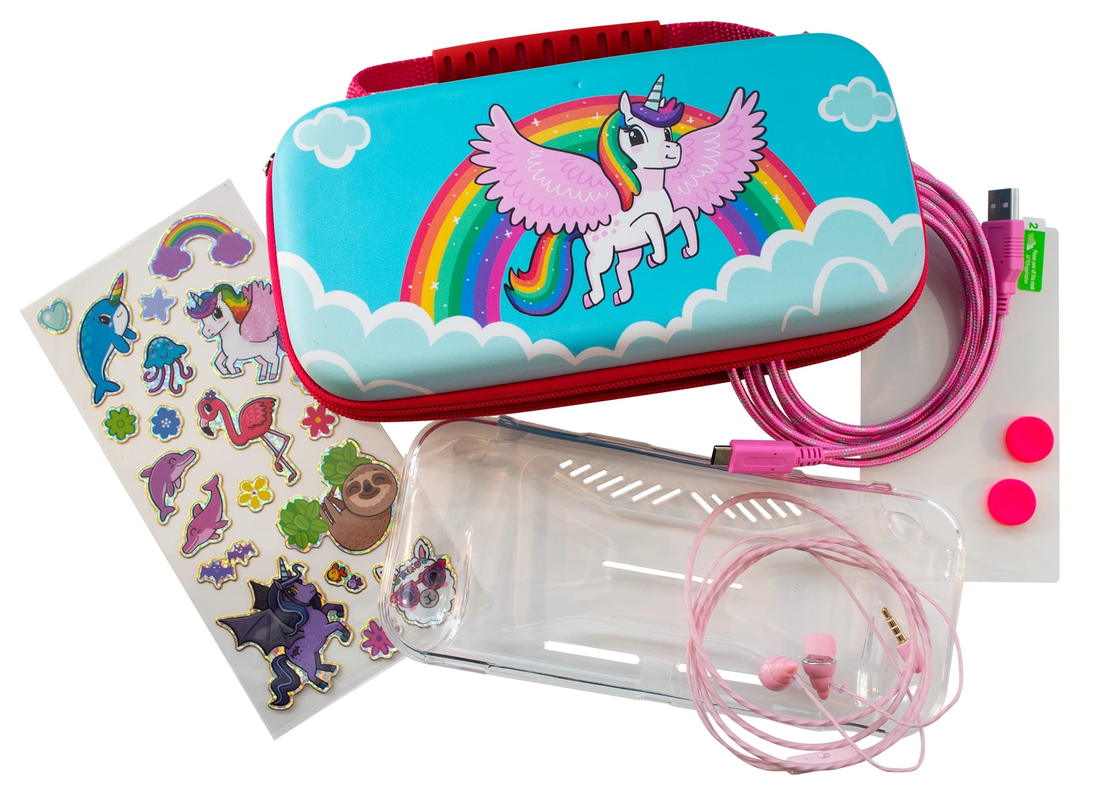 Unicorn 7-in-1 Protector Accessory Kit (Nintendo Switch Lite)  (Nintendo Switch)