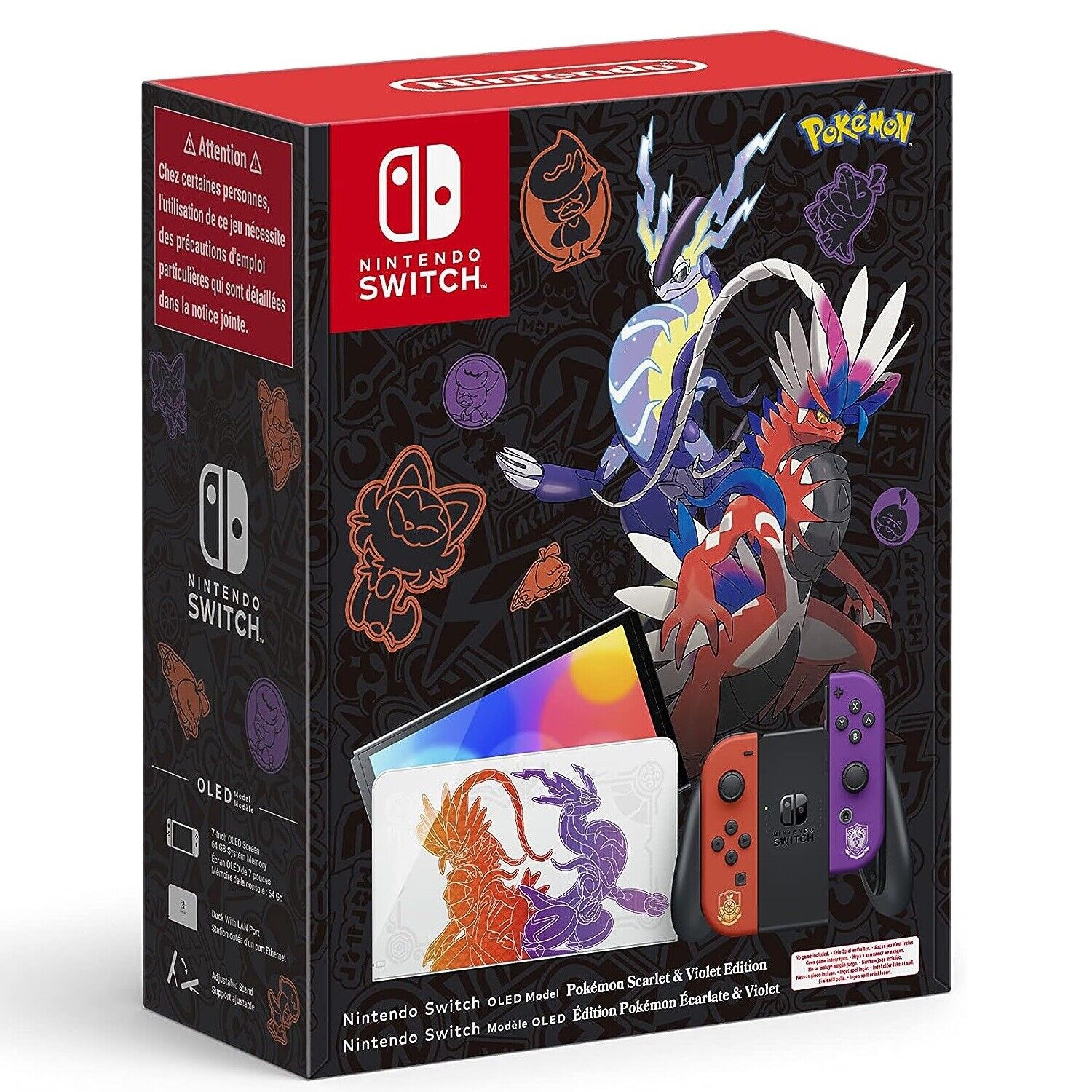 NINTENDO SWITCH CONSOLE OLED POKEMON SCARLET E VIOLET LIMITED EDITION NUOVA ITA