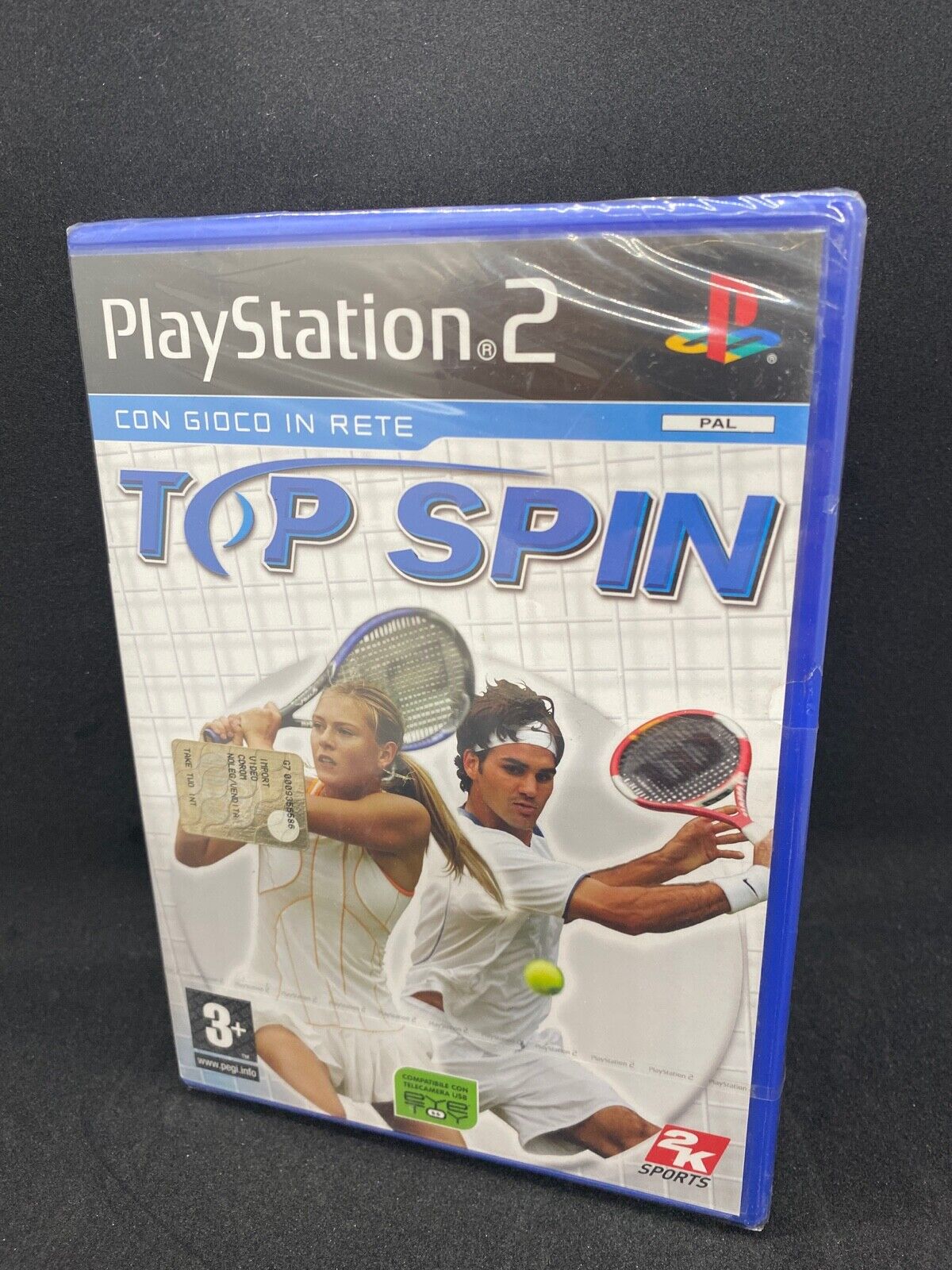 TOP SPIN PS2 PLAYSTATION 2 GIOCO NUOVO ITA PAL TENNIS Roger Federer E Šarapova