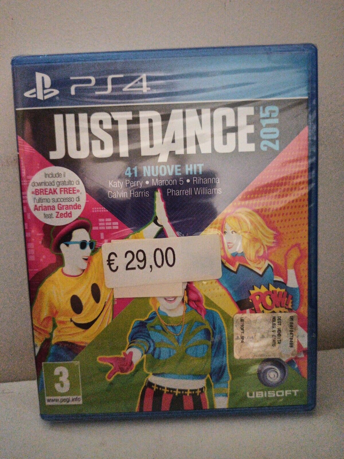 JUST DANCE 2015 per SONY PS4 PLAYSTATION 4 PAL ITA ITALIANO NUOVO SIGILLATO