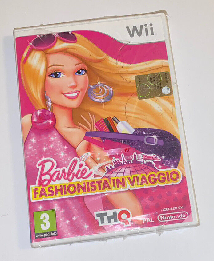 WII NINTENDO - BARBIE FASHIONISTA IN VIAGGIO - ITALIANO RARO - SIGILLATO