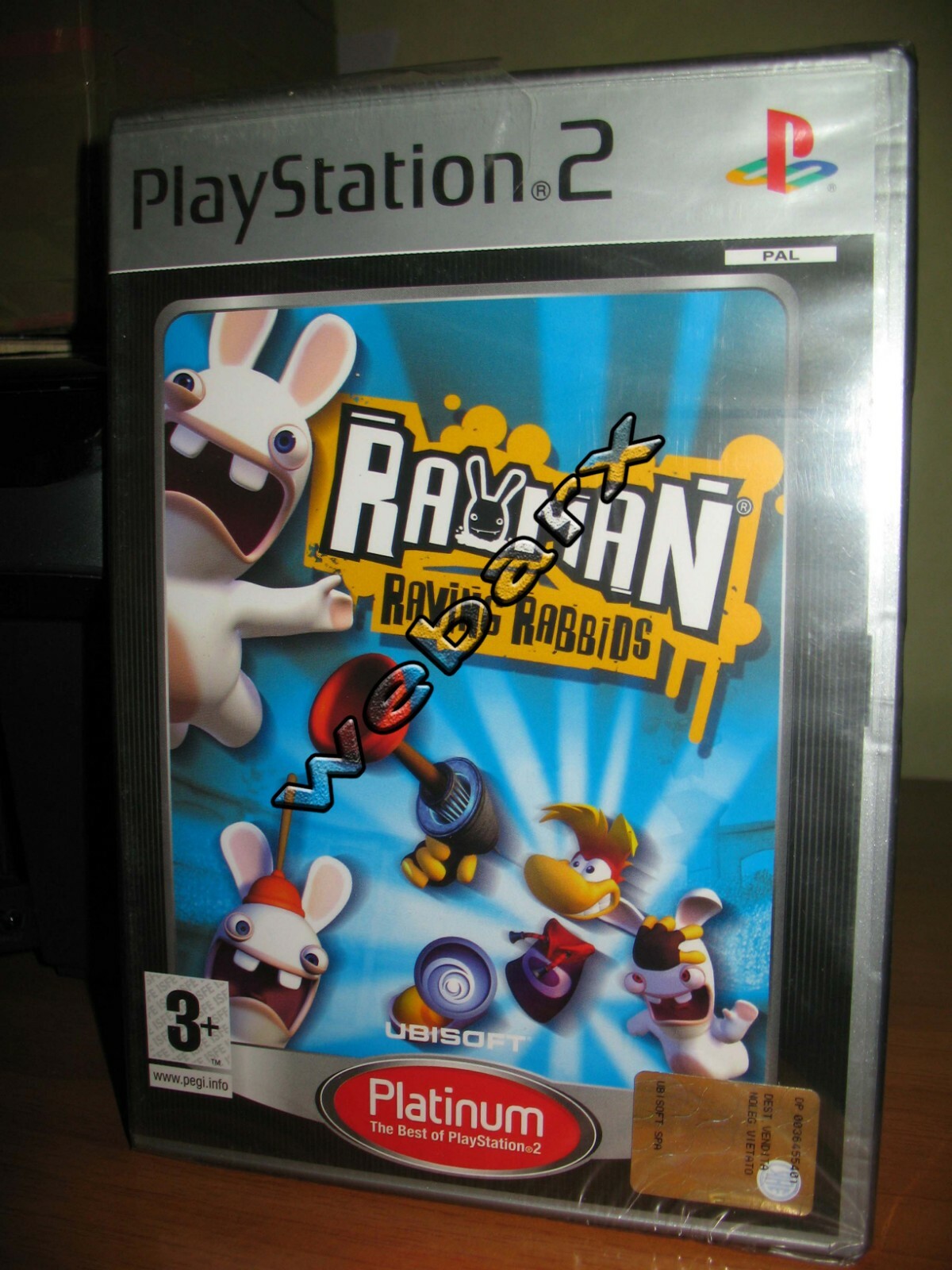 PS2 RAYMAN RAVING RABBIDS NUOVO SIGILLATO ITALIANO