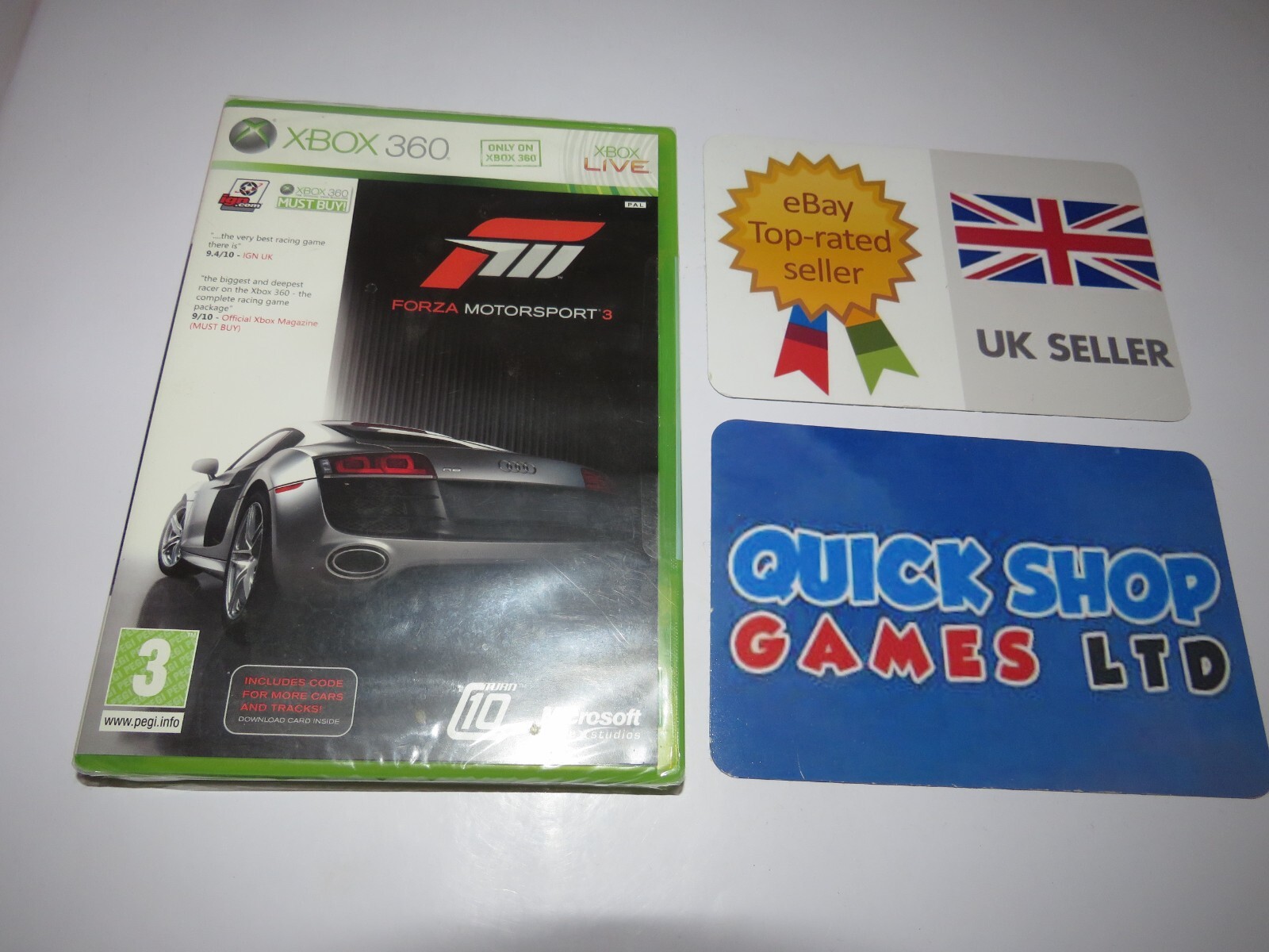 Forza Motorsport 3 (Microsoft Xbox 360 ) Nuovo Sigillato Versione Pal