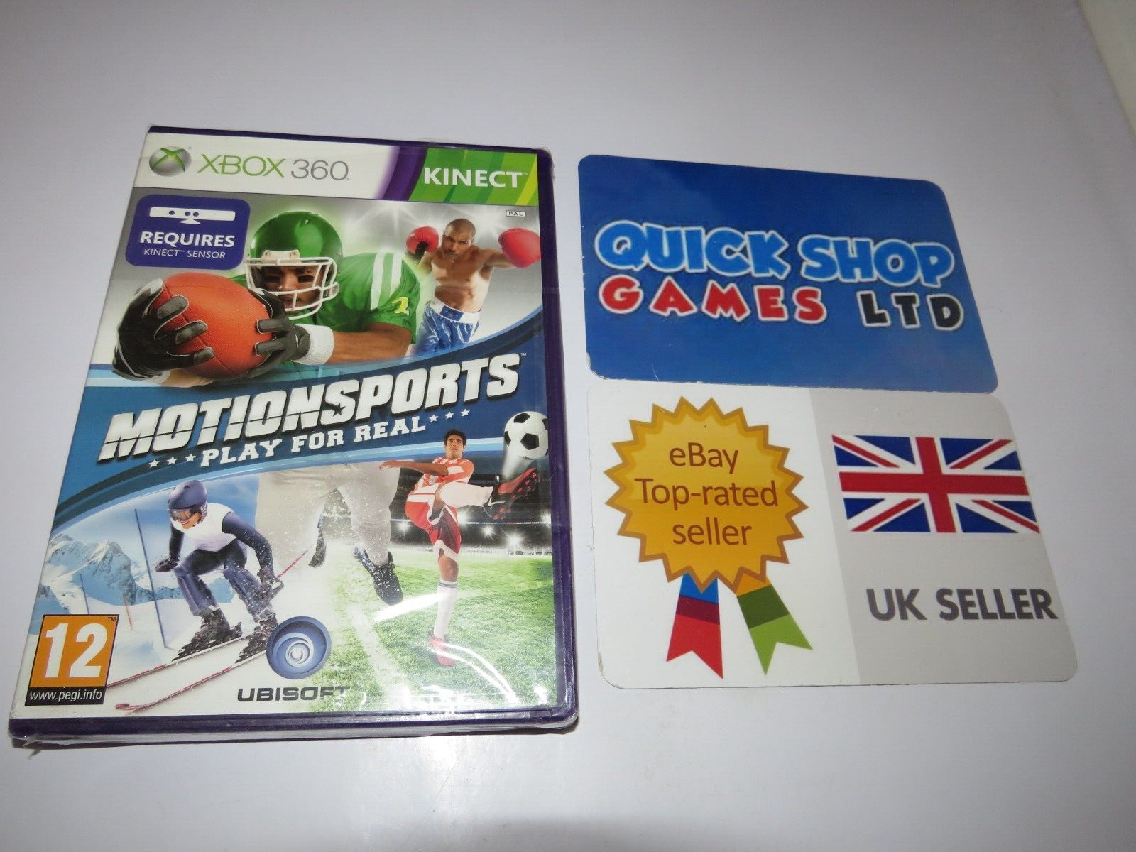 Xbox 360 Kinect Motionsports Play Per Real Pal UK Nuovo Sigillato Pal