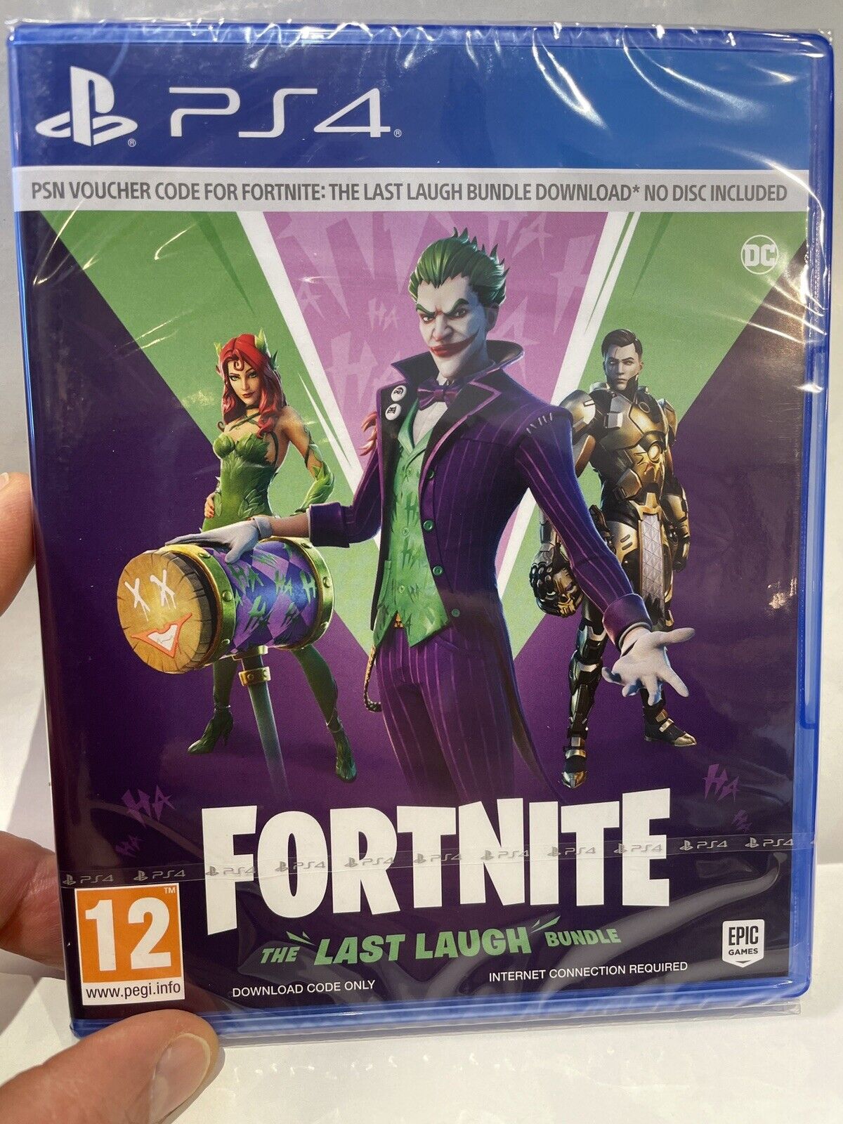 FORTNITE THE LAST LAUGH Bundle PSN VAUCHER PS4/PS5 EU No Disco 💿 Incluso NUOVO