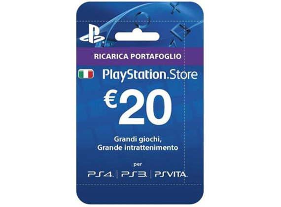 PlayStation - Cards Hang - 20 EURO - PS4 PS3 PSVITA - Ricarica Portafoglio