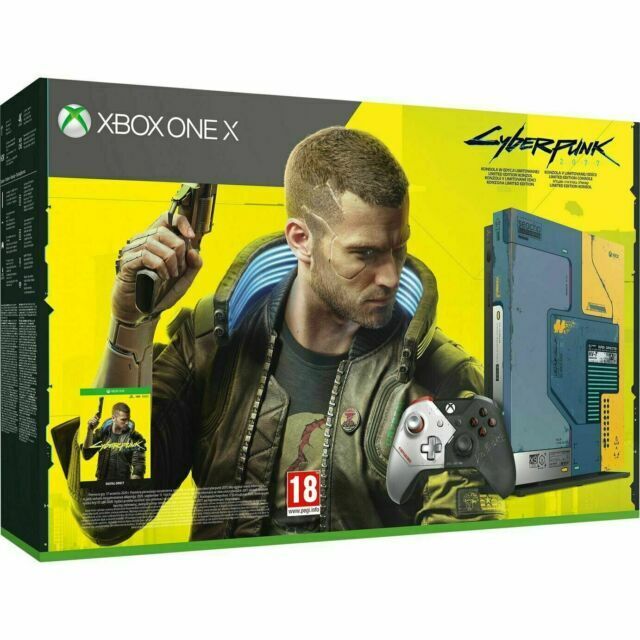 Microsoft Xbox One X 1TB Console ,Cyberpunk 2077 Limited Edition Bundle -...