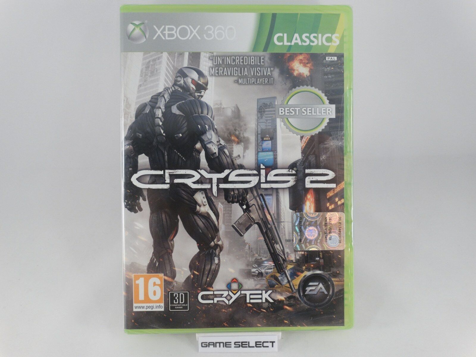 CRYSIS 2 - MICROSOFT XBOX 360 PAL EU EUR ITA ITALIANO ORIGINALE NUOVO SIGILLATO