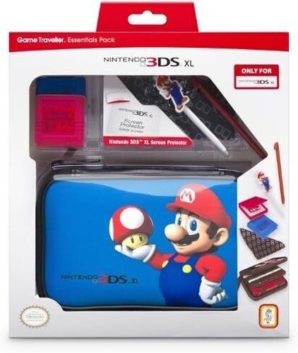 Confezione Accessori Kit Ufficiale Nintendo 3DS XL / 3DS Borsa Super Mario