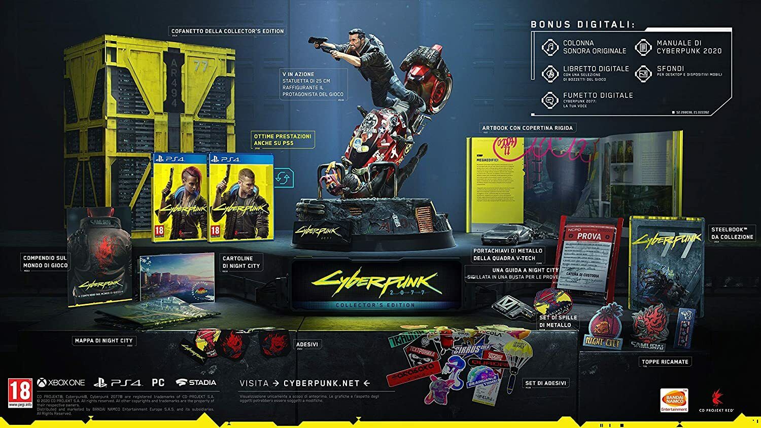 Cyberpunk 2077 PS4 Collector's Edition Limited - Edizione Limitata LEGGI NOTE