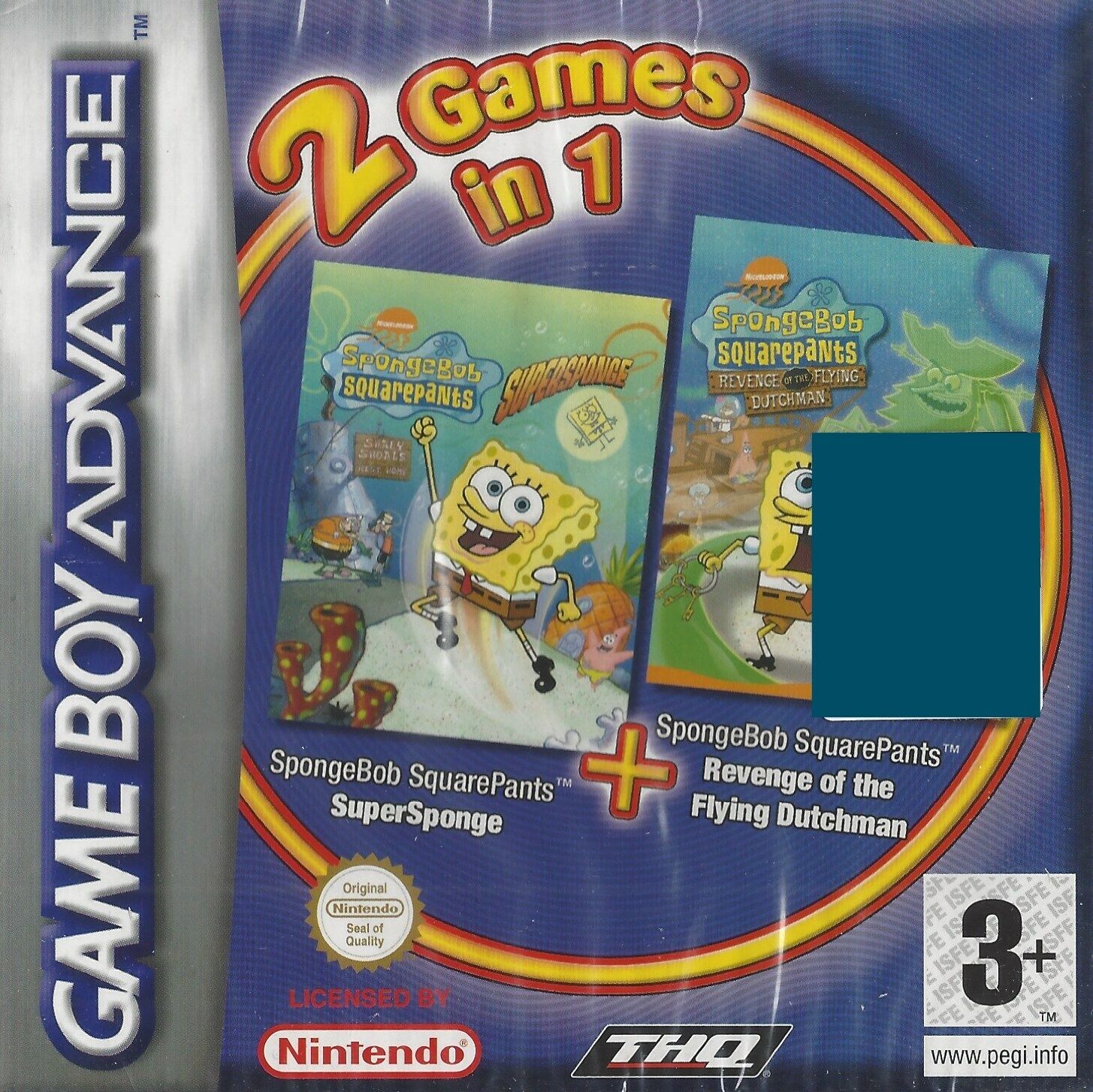 SPONGEBOB SQUAREPANTS: SUPERSPONGE + REVENGE OF THE FLYING DUTCHMAN (2 GAMES)
