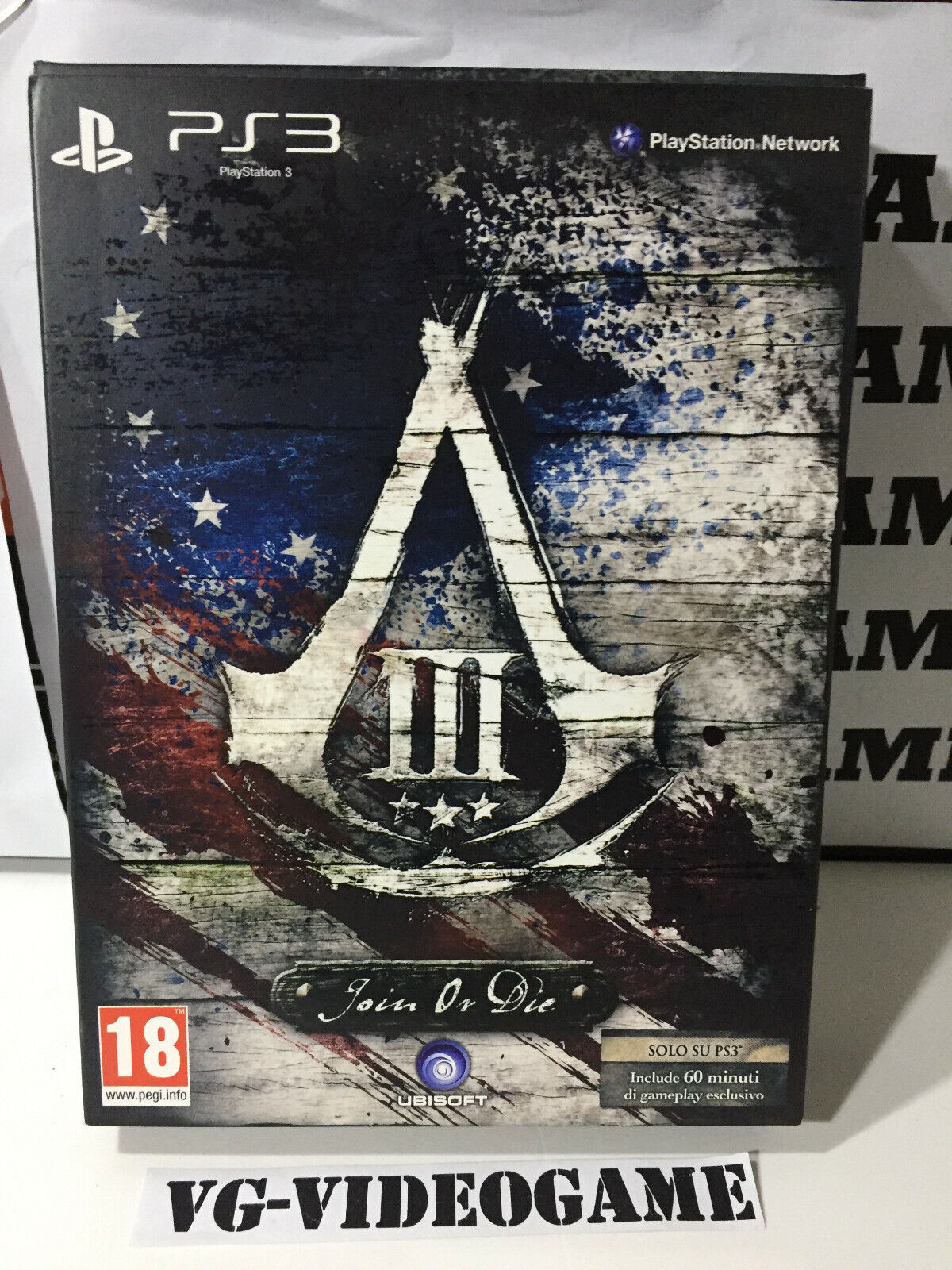ASSASSIN'S CREED III , JOIN OR DIE EDITION, PLAYSTATION 3 NUOVO
