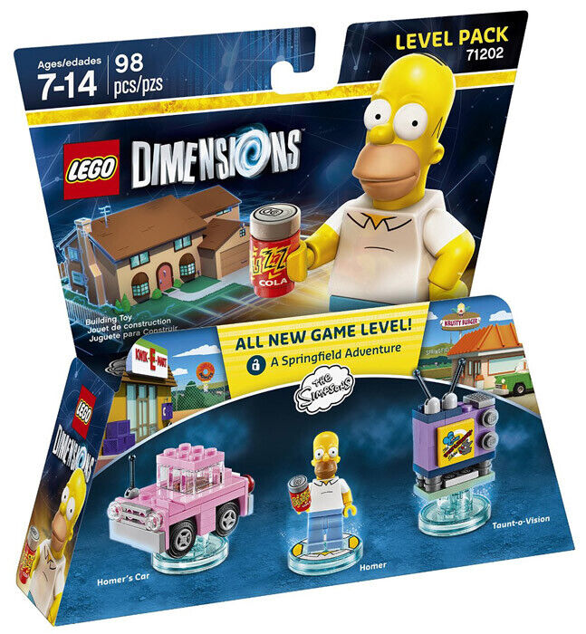 Lego Dimensions Level Pack The Simpsons (Homer, Car, Taunt-o-Vision) 71202